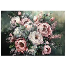 Load image into Gallery viewer, REDESIGN WITH PRIMA
A1 Decoupage Fiber- Mossy Rose Delight - 1 sheet
