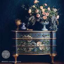 Load image into Gallery viewer, Cerulean Blooms Decor Transfer