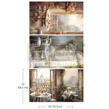 Load image into Gallery viewer, NEW! Redesign Decoupage Tissue Paper Pack - WHAT A VIEW (3 sheets, each 49.53cm x 76.2cm)