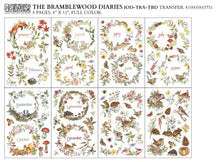 Load image into Gallery viewer, NEW! IOD Transfer Pad - THE BRAMBLEWOOD DIARIES (set of eight 8"x12" sheets)