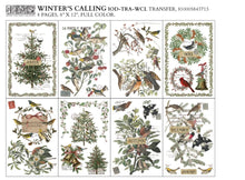 Load image into Gallery viewer, NEW! IOD Transfer Pad - WINTER'S CALLING (set of eight 8"x12" sheets)