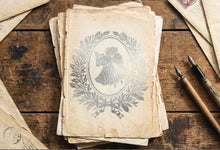Load image into Gallery viewer, NEW! IOD Gilded Transfer Pad - ANGELS SING (set of eight 8"x12" sheets)