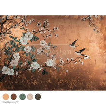 Load image into Gallery viewer, REDESIGN WITH PRIMA
Redesign A1 Decoupage Fiber - Feathers In The Glow - 1 sheet, A1 size