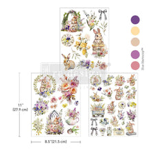 Load image into Gallery viewer, NEW! Redesign Middy Transfer - HOP INTO SPRING (3 sheets, each 21.59cm x 27.94cm)