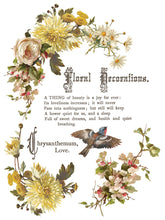 Load image into Gallery viewer, NEW! IOD Transfer Pad - FLOWERS BY THE POETS (set of eight 12"x16" sheets)