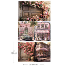 Load image into Gallery viewer, Decoupage Decor Tissue Paper Pack - Blush Blossom Boulevard - 3 sheets
