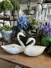 Load image into Gallery viewer, Patina swan ornament large