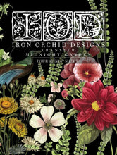 Load image into Gallery viewer, MIDNIGHT GARDEN Transfer Pad by IOD (set of four 12"x16" sheets)