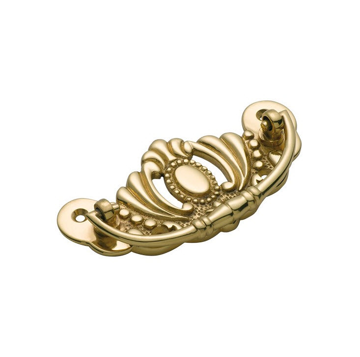 Tradco 3400 - Victorian Cabinet Handles Polished Brass – Down Vintage Lane