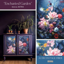 Load image into Gallery viewer, REDESIGN WITH PRIMA
A1 Decoupage Fiber- Enchanted Garden - 1 SHEET
