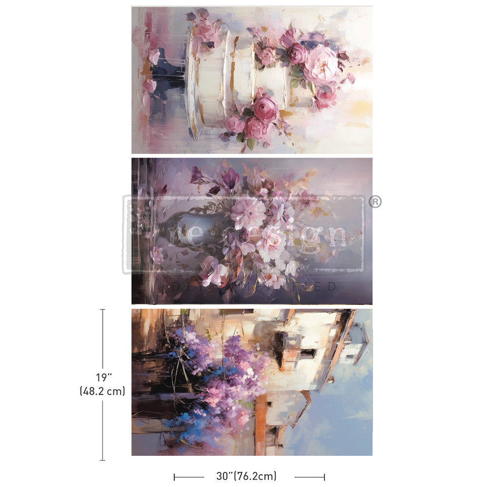 REDESIGN WITH PRIMA
Decoupage Decor Tissue Paper Pack - Lilac Lush Celebration- 3 sheets, 19.5