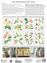 Load image into Gallery viewer, Q2 RELEASE Rose Botanicals Decor Transfer
