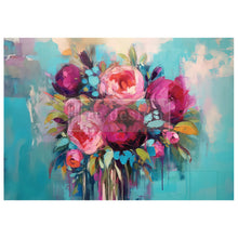 Load image into Gallery viewer, Redesign A1 decoupage fiber Burst of colour
