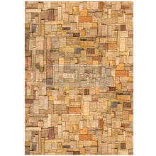 Load image into Gallery viewer, REDESIGN WITH PRIMA
A1 Decoupage Fiber- Wood Cubism - 1 sheet
