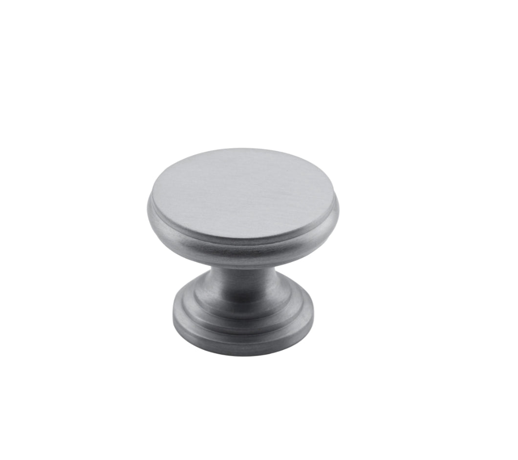 Tradco 3049 Flat Cupboard Knob – Satin chrome