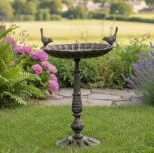 Load image into Gallery viewer, Cast iron bird bath
