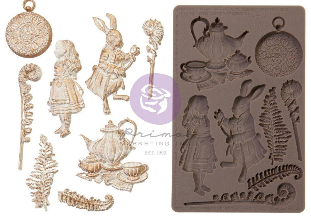 NEW - Redesign Decor Moulds - Lost in Wonderland Collection - Following Alice