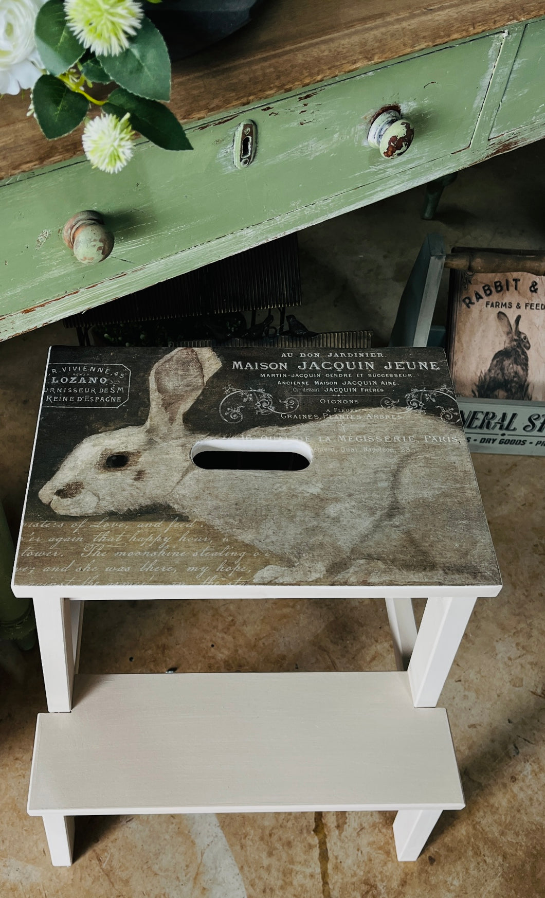 Decoupage stepstool class Saturday 6th September 2025