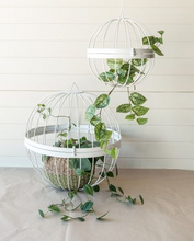 Load image into Gallery viewer, Harper Round Hang Cage Large White

