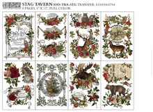Load image into Gallery viewer, NEW! IOD Transfer Pad - STAG TAVERN (set of eight 8"x12" sheets)
