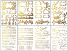 Load image into Gallery viewer, NEW! IOD Gold Gilded Transfer Pad - TINSEL (set of eight 8&quot;x12&quot; sheets)
