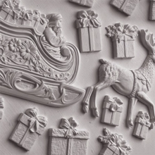 Load image into Gallery viewer, NEW! IOD Mould - SANTA&#39;S SLEIGH (6&quot;x10&quot;, 15.24cm x 25.4cm)
