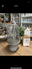 Load image into Gallery viewer, French ornate metal cloche
