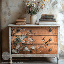 Load image into Gallery viewer, REDESIGN WITH PRIMA
Redesign A1 Decoupage Fiber - Feathers In The Glow - 1 sheet, A1 size
