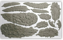 Load image into Gallery viewer, IOD Mould - WINGS &amp; FEATHERS (6"x10", 15.24cm x 25.4cm)
