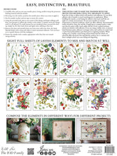 Load image into Gallery viewer, NEW! IOD Transfer Pad - MARCHE DES FLEURS (set of eight 12"x16" sheets)
