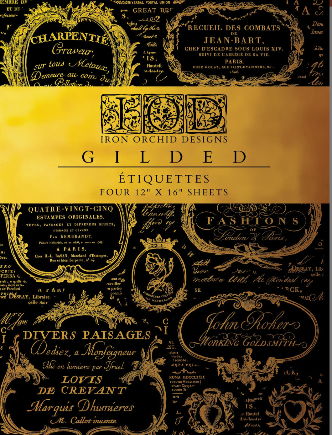 Q2 RELEASE Etiquettes Gilded Foil Transfer.