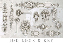 Load image into Gallery viewer, LOCK &amp; KEY Mould by IOD (6&quot; x 10&quot;, 15.24cm x 25.4cm)
