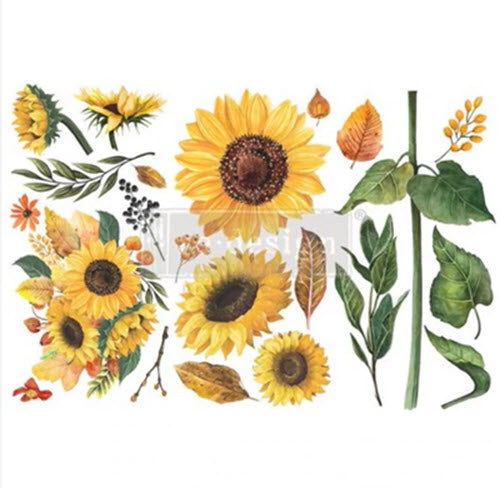 Redesign Decor Transfers - Sunflower Afternoon