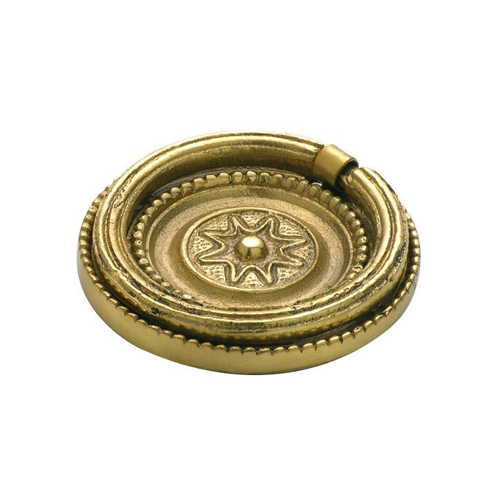 Tradco 3621 - Ornate Ring Pulls Polished Brass