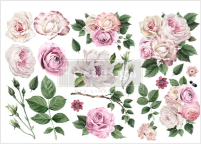 Redesign Decor Transfers - Delicate Roses