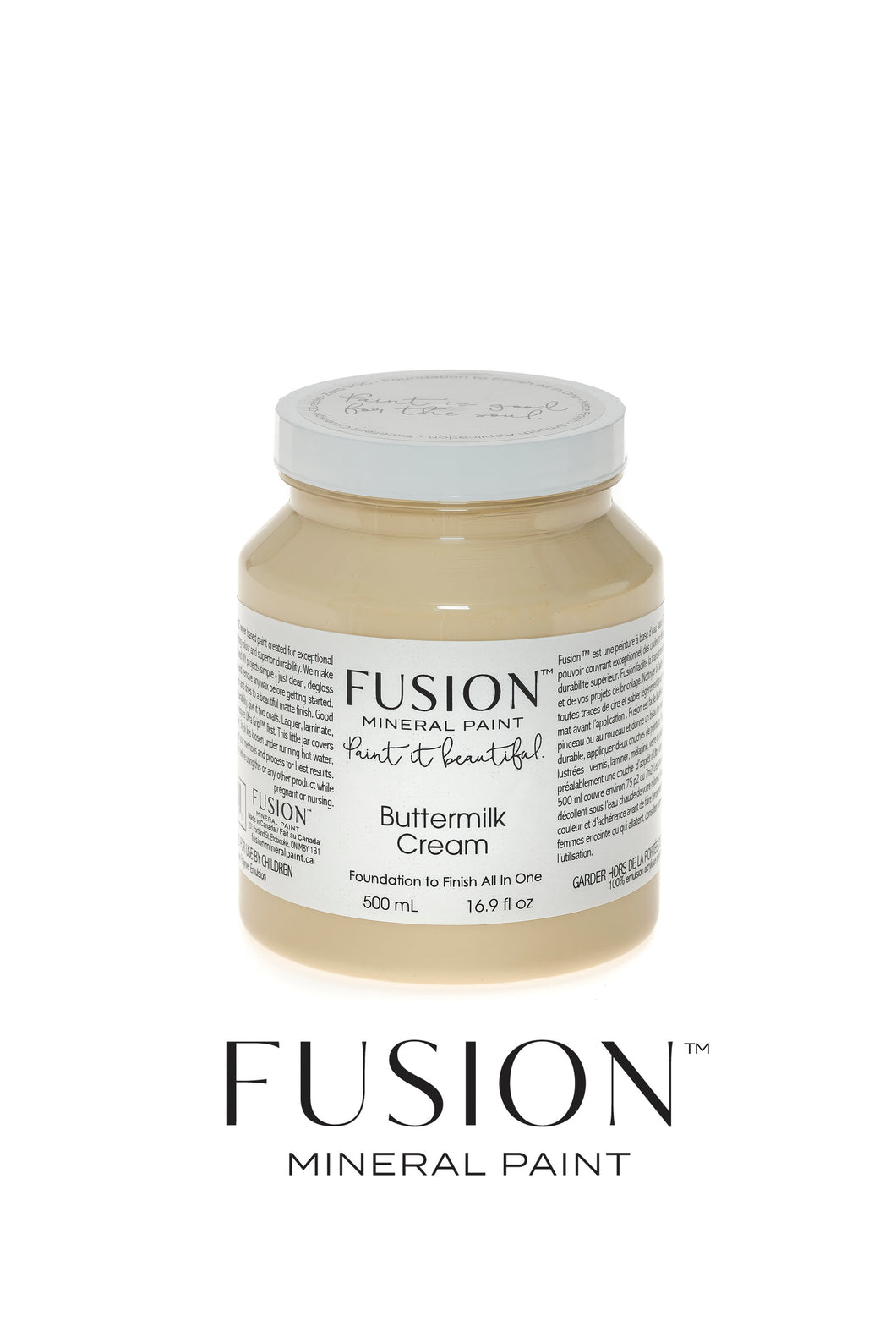 FUSION™ Mineral Paint - Buttermilk Cream 500ml
