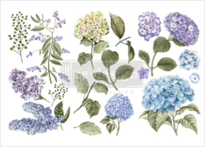 Redesign Decor Transfers - Mystic Hydrangea