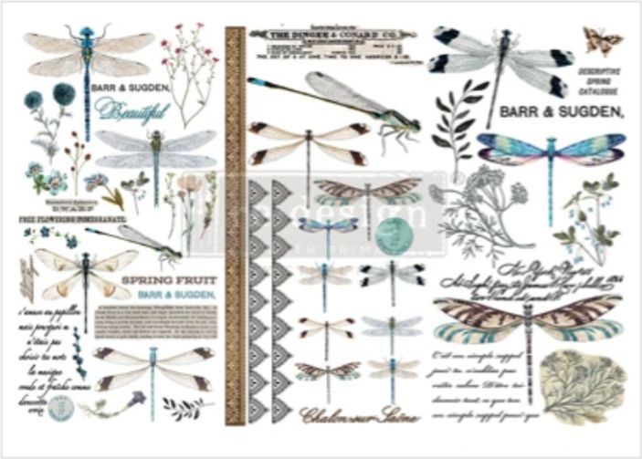 Redesign Decor Transfers - Spring Dragonfly