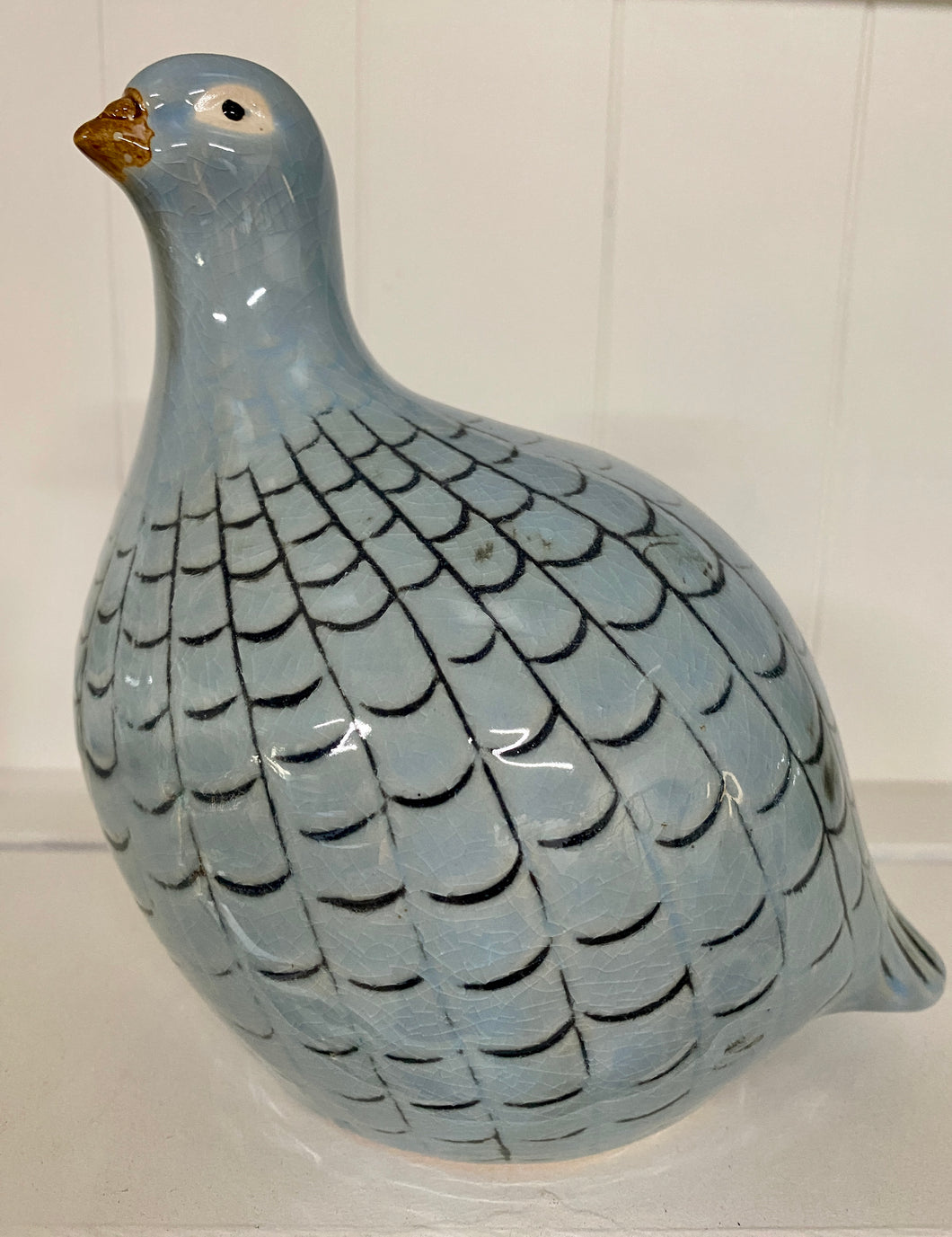 Soft blue large quail